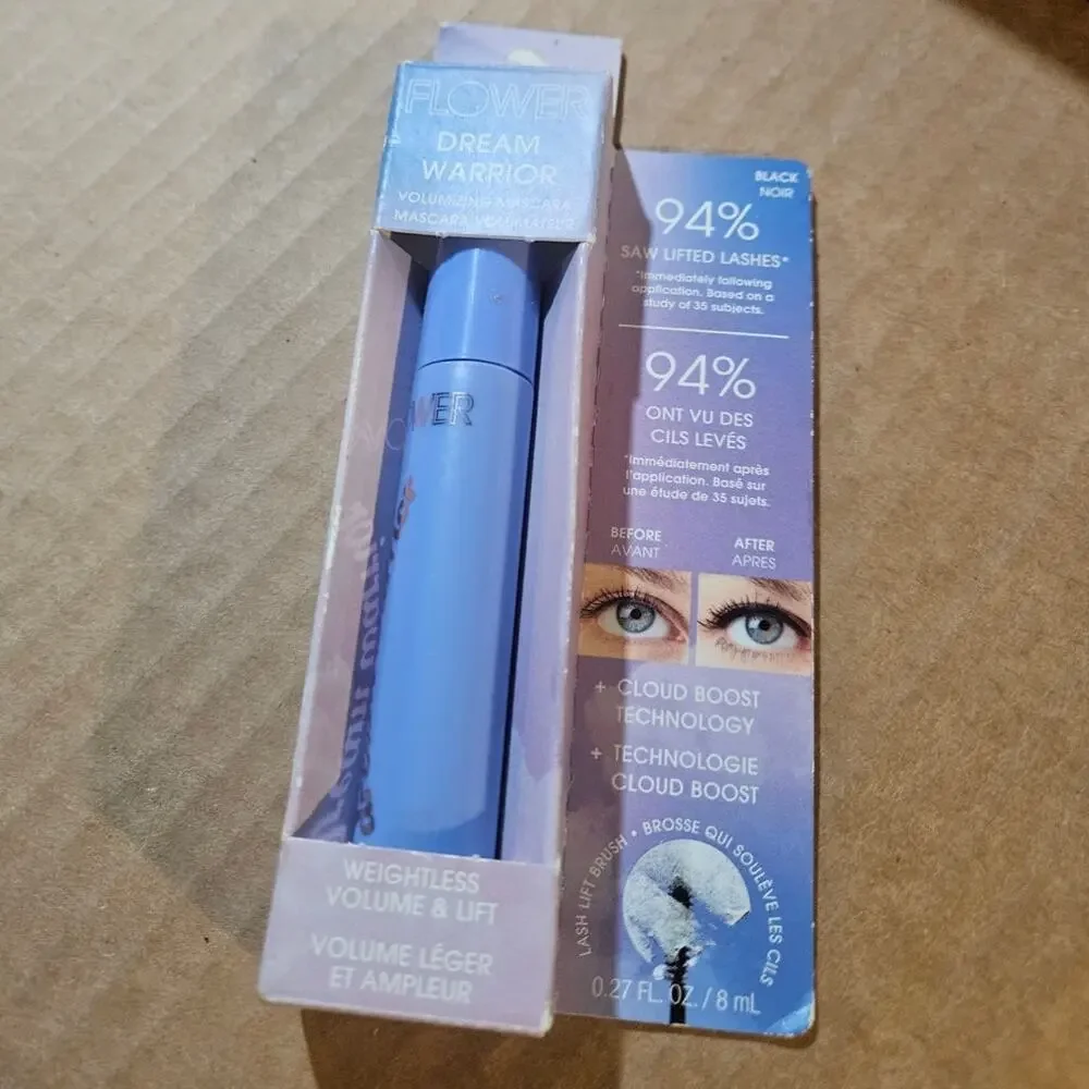 Flower Beauty Dream Warrior Volumizing Mascara BLACK ~ Weightless Volume & Lift